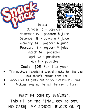 Snack Pack Flyer